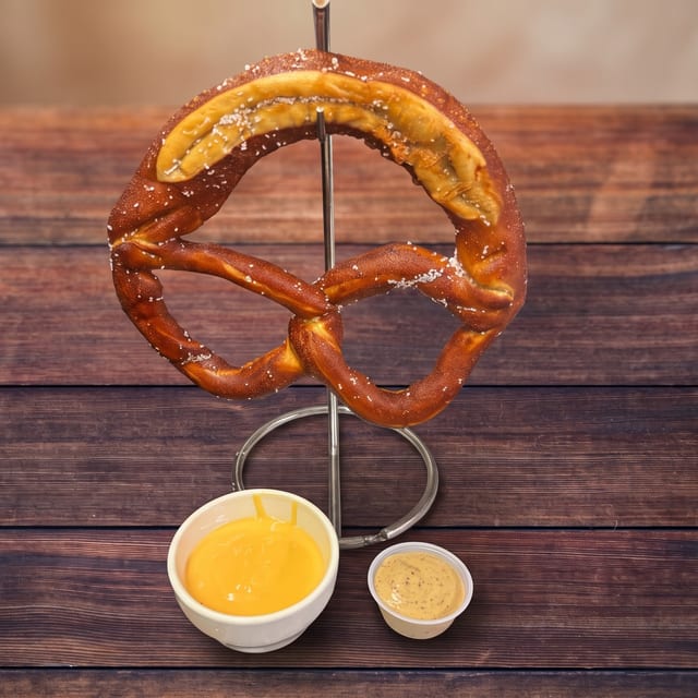 Bavarian Style Soft Pretzel.